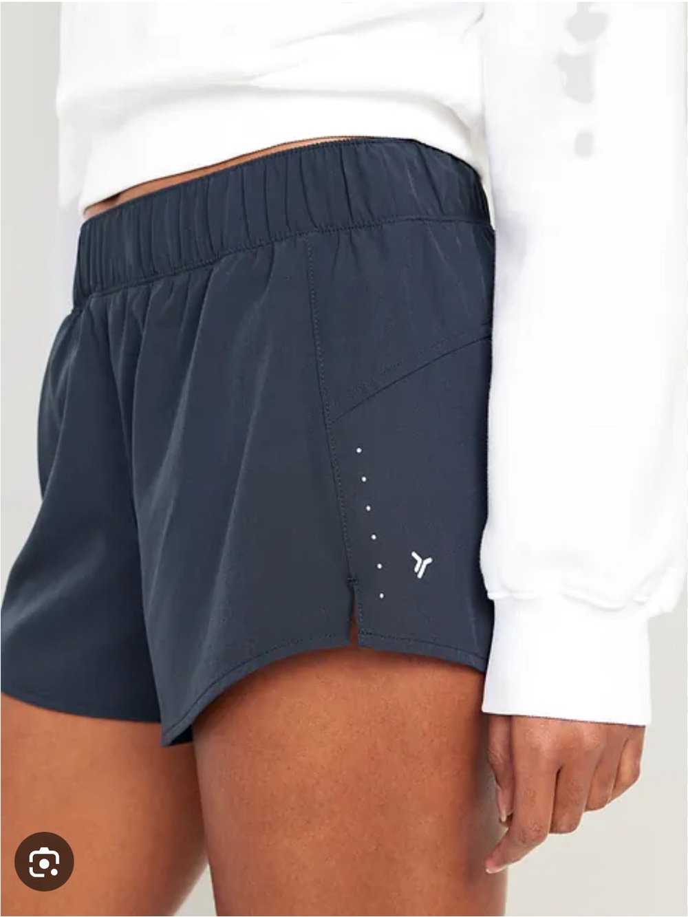 Old Navy StretchTech Running Shorts Navy Blue Size Small